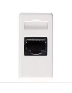 Conector telefónico Gewiss RJ12 GW20232, sistema blanco